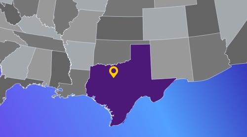 Fort Worth is located almost in the middle of the southern half of the US